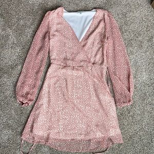 Floral Print Long Sleeved Dress